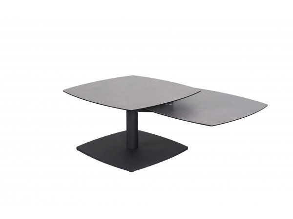Konferenční stolek SUSAKI keramika antracit/kov černý mat