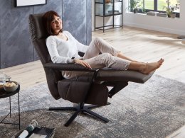 Kožené polohovací televizní křeslo SWITCH BALANCE 3