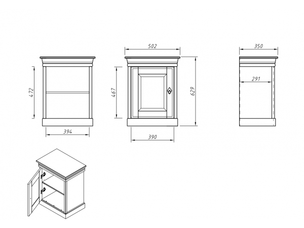 Ložnice KANIA 1 z finské borovice