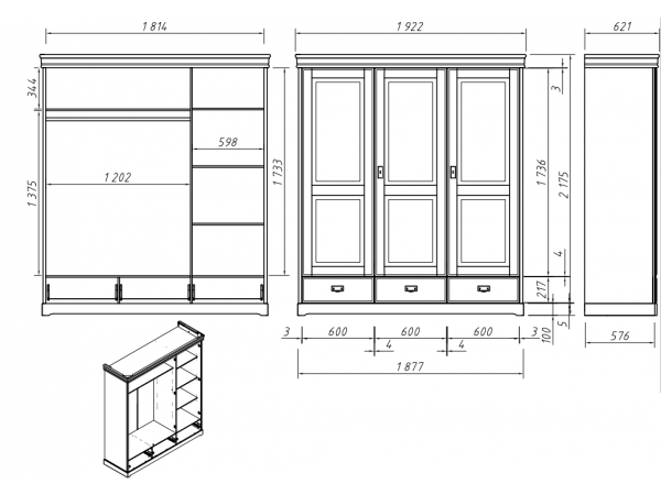 Ložnice KANIA 1 z finské borovice