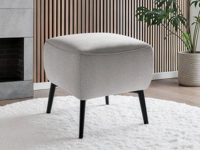 Designový čtvercový taburet TALVI s volitelnými nožičkami