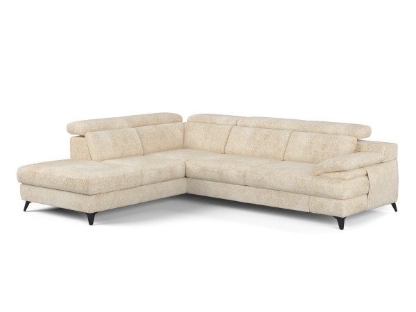 Rozkládací rohová sedací souprava s polohovatelnými opěrkami TITUS 3