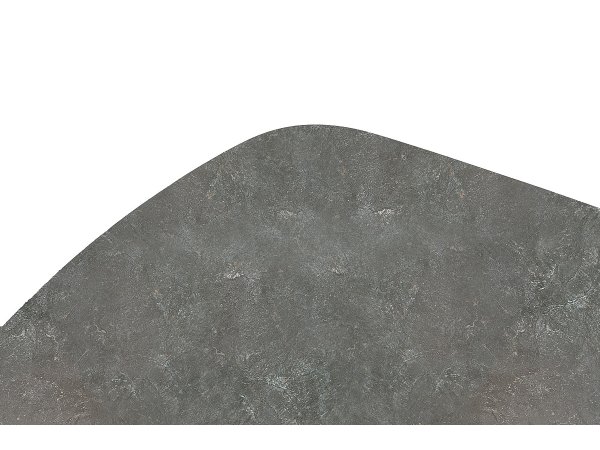 Jídelní stůl TOBELO antracitový mramor, podnož černá matná