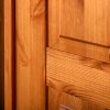 Skříň KANIA 4-dvéřová se zrcadlem borovice