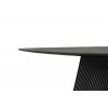 Jídelní stůl TOBELO antracitový mramor, podnož černá matná