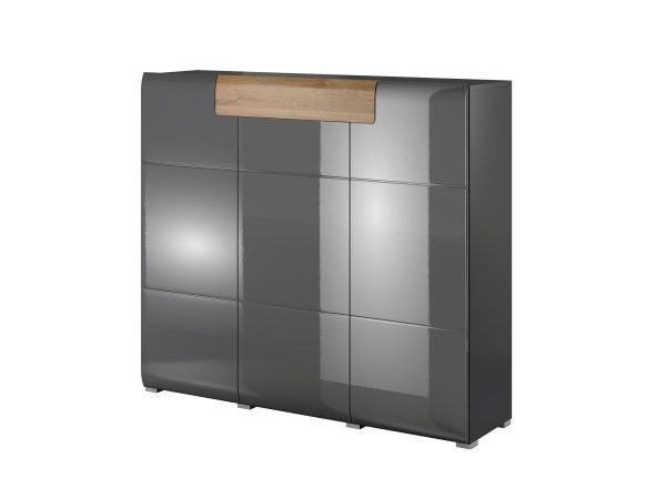 Komoda TOLEDO (typ 76) dub Grandson/šedý lesk