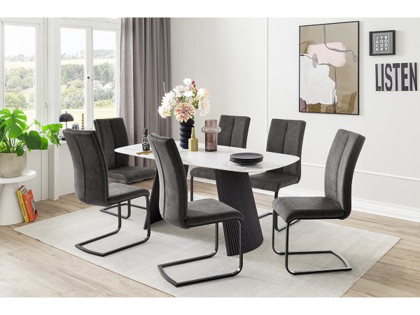 Jídelní židle HUDSON S, krémová