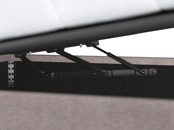 Čalouněná postel s úložným prostorem a topperem TOM 90x200