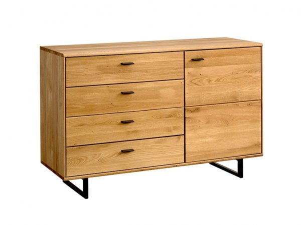 TRAMONTO dubový nábytek do obývacího pokoje včetně osvětlení