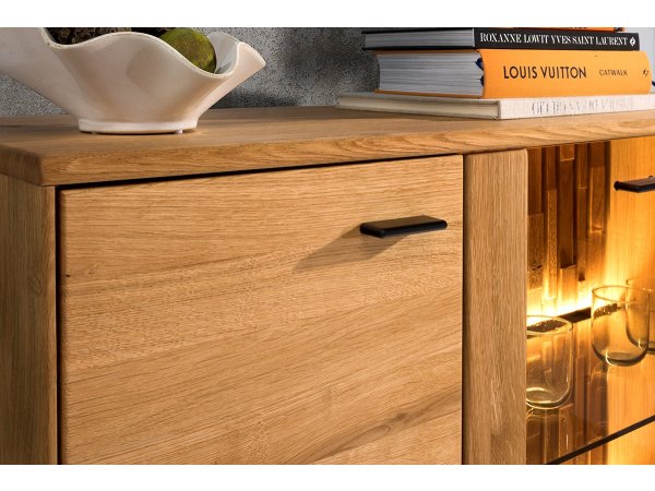 Dubový nábytek do obývacího pokoje včetně osvětlení TRAMONTO 5