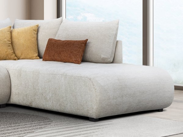 Stylová rohová rozkládací sedací souprava TREZZO