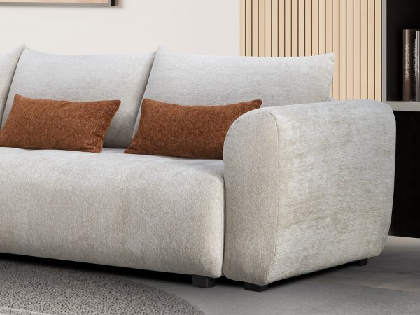 Stylová rohová rozkládací sedací souprava TREZZO