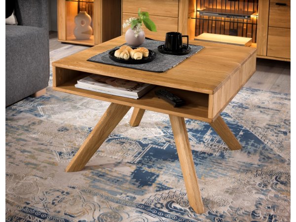 Dubový nábytek do obývacího pokoje včetně osvětlení TRAMONTO 6