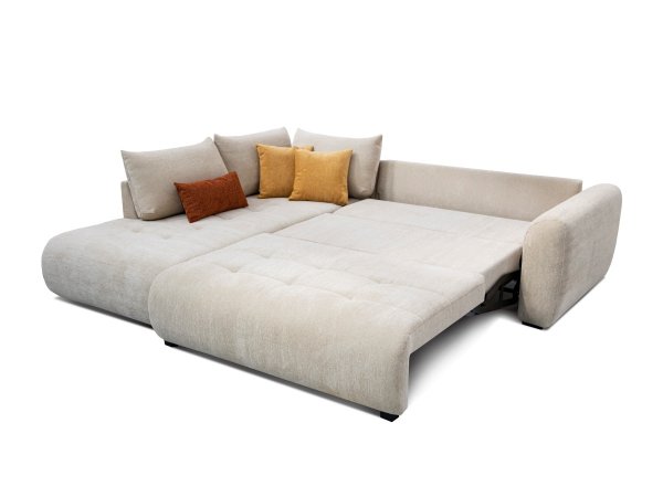 Stylová rohová rozkládací sedací souprava TREZZO