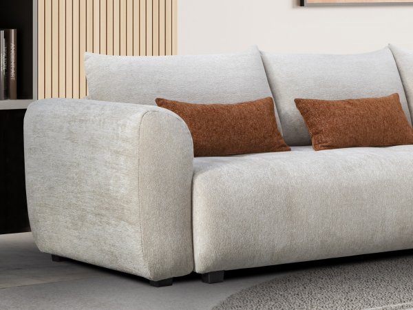 Stylová rohová rozkládací sedací souprava TREZZO