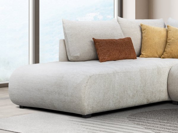 Stylová rohová rozkládací sedací souprava TREZZO