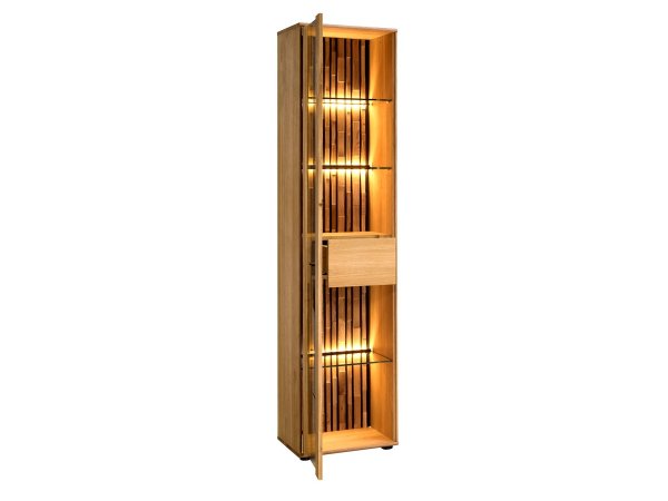 Dubový nábytek do obývacího pokoje včetně osvětlení TRAMONTO 6