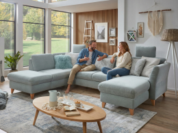 Sedací souprava ve skandinávském stylu TRELLEBORG ve tvaru U