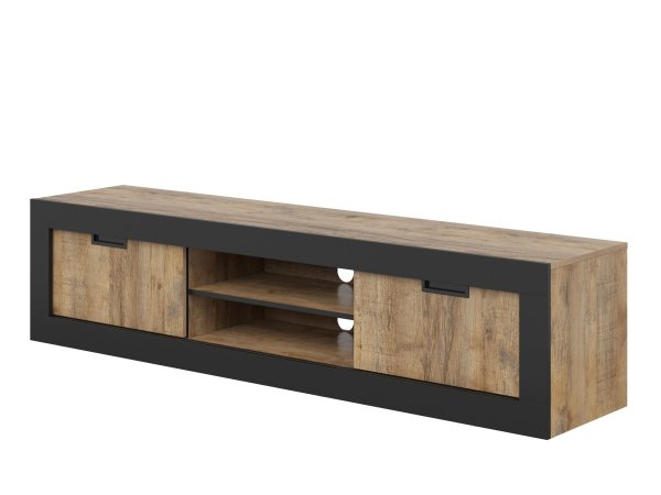 Nábytek do obývacího pokoje TUDOR 2 dub Samdal/černý mat
