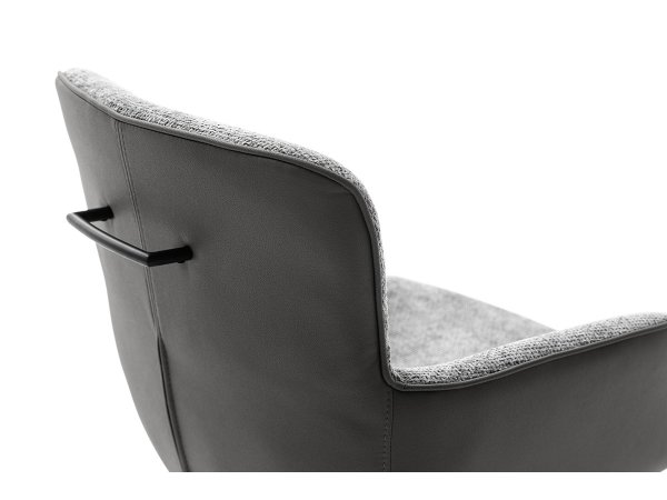 Jídelní otočná židle TURA, antracitová