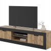 Nábytek do obývacího pokoje TUDOR 2 dub Samdal/černý mat