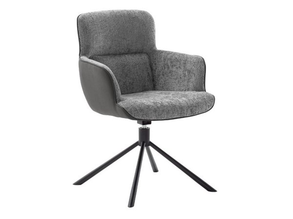 Jídelní otočná židle TURA, antracitová