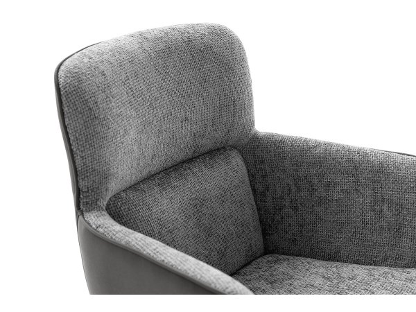 Jídelní otočná židle TURA, antracitová