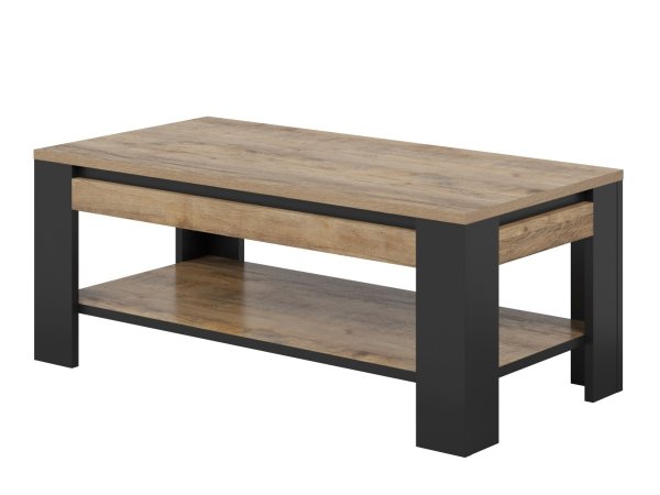 Nábytek do obývacího pokoje TUDOR dub Samdal/černý mat