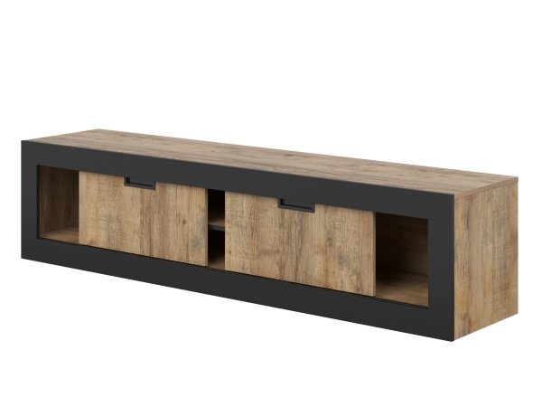 Nábytek do obývacího pokoje TUDOR 2 dub Samdal/černý mat