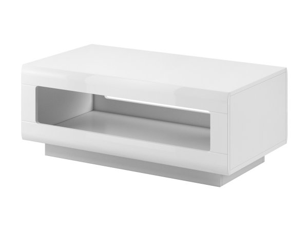Konferenční stolek TULSA bílá/bílý lesk
