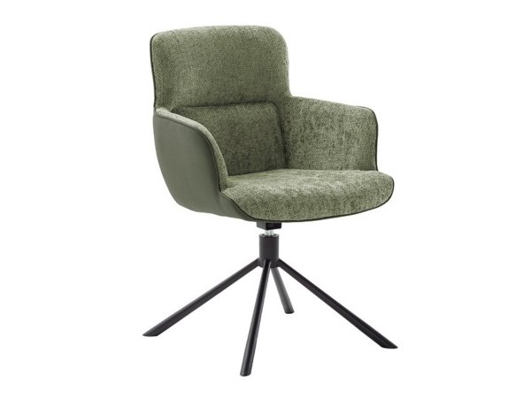 Jídelní otočná židle TURA, olivová