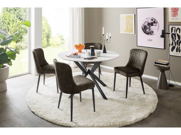 Jídelní židle ABOSHI, šedá