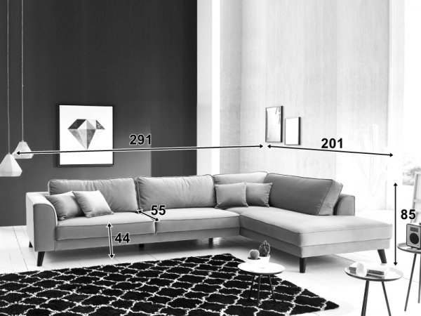 Rohová sedací souprava UMBER