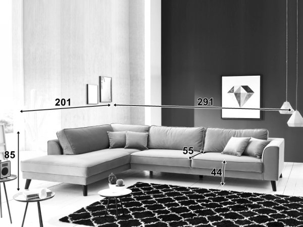 Rohová sedací souprava UMBER