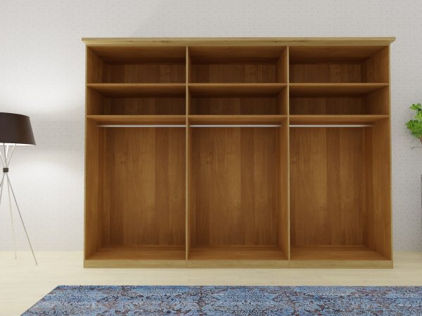 Ložnicová sestava VANCOUVER dub bianco/sklo havanna