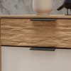 Komoda VANCOUVER dub bianco/sklo champagner
