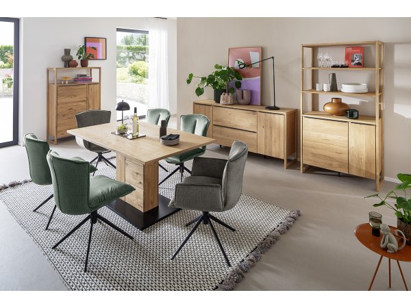 Jídelní otočná židle NALON, antracitová