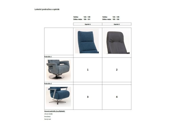 Kožené polohovací televizní křeslo SWITCH BALANCE 2