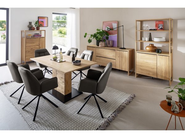 Jídelní otočná židle RAFAELA S s područkami, cappuccino