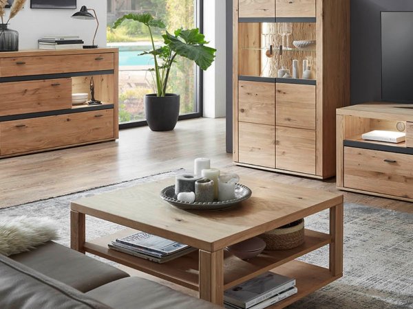 Nábytek do obývacího pokoje VARAS dub zastaralý