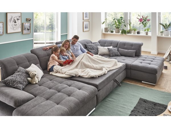 Velká sedací souprava ve tvaru U SANTA LUCIA