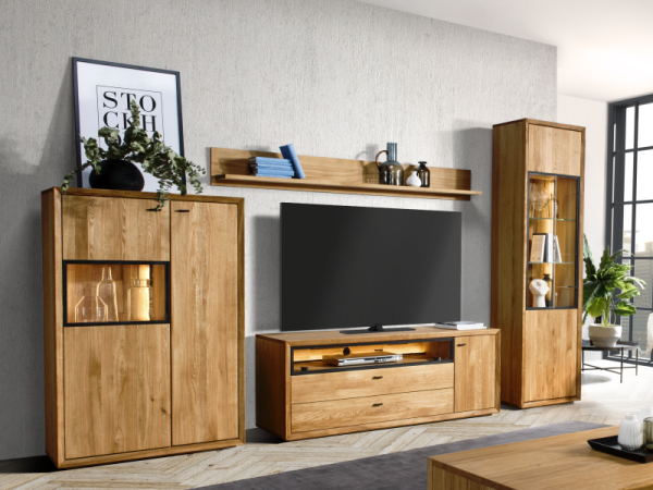 Dubový nábytek do obývacího pokoje 2 VIGO