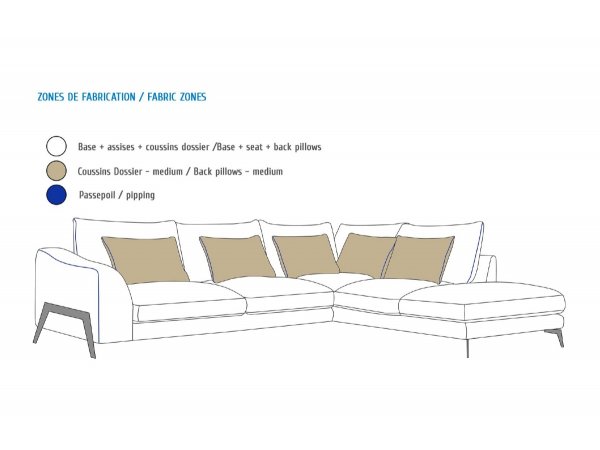 Stylová rohová sedací souprava ASPEN