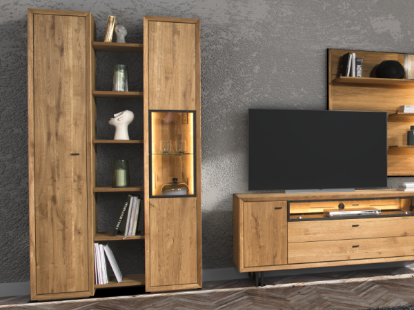 Dubový nábytek do obývacího pokoje VIGO