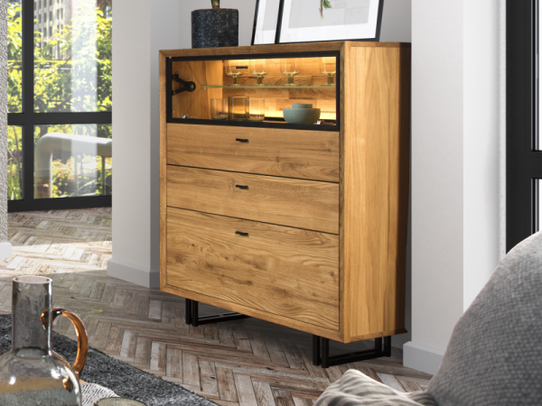 Dubový nábytek do obývacího pokoje VIGO