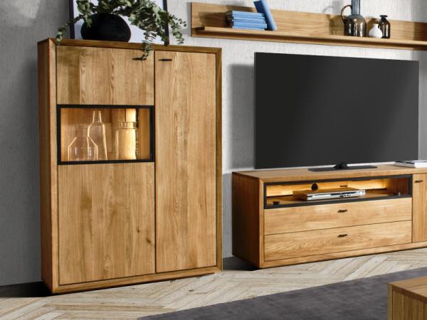 Dubový nábytek do obývacího pokoje 2 VIGO