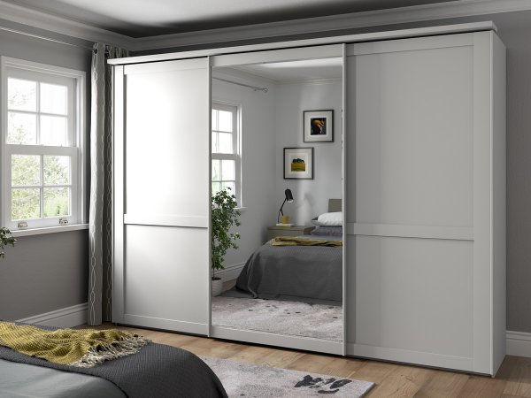 Šatní skříň s posuvnými dveřmi MARLOW Kieselgrau