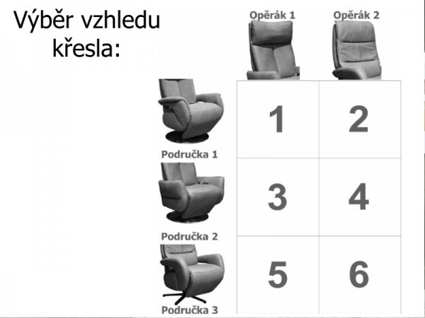 Kožené polohovací televizní křeslo Sitzgefühl 2