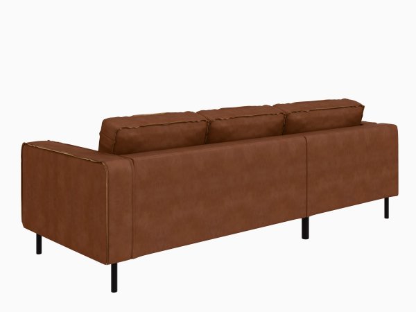 Rohová sedací souprava WATKINS, cognac, látka CRAFT 42