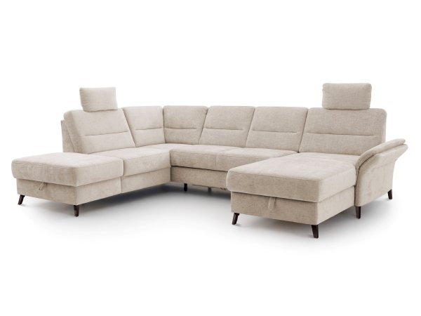 Rohová sedací souprava do tvaru U ve skandinávském stylu WESTERLAND 2